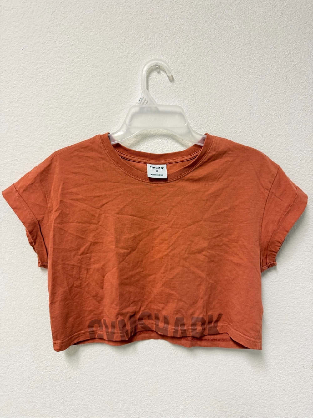 Gymshark Burnt Orange Cropped Tee
